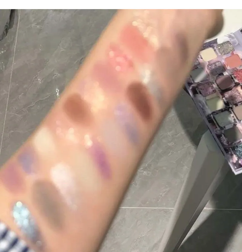 HERORANGE Vinte e uma cor lua fria sombra fosca perolada flash multi-função sombra