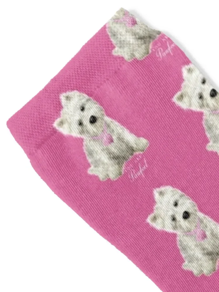Pawfect Westie Love Socks hiphop Lots tennis Wholesale Men's Socks Luxury Women's
