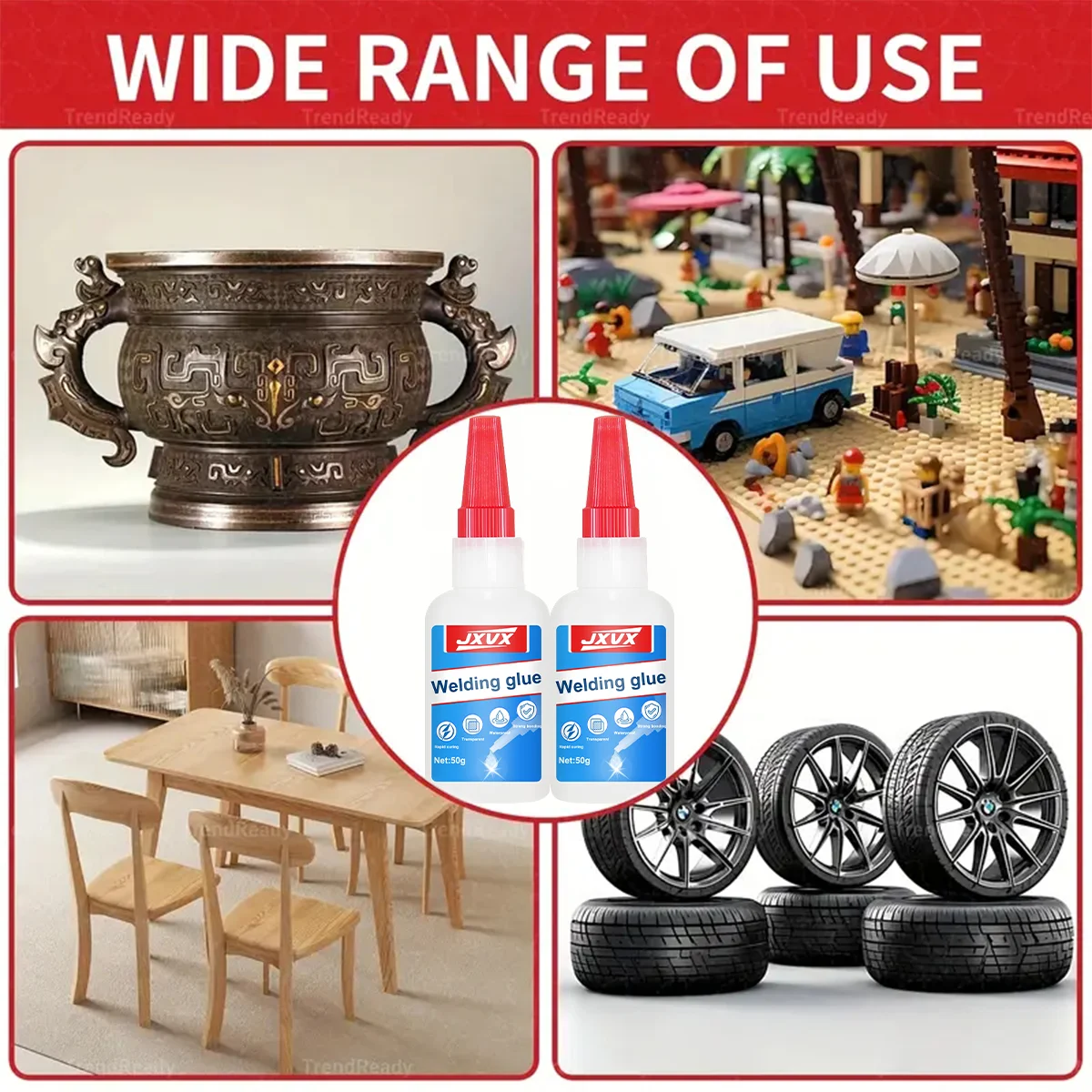 กาวน้ำมันแท้ ความแข็งแรงสูง กาวน้ำมันอเนกประสงค์ใส สำหรับหนัง ยาง แก้ว ไม้ โลหะ กาวติดแน่นพิเศษ แห้งเร็ว 50 กรัม