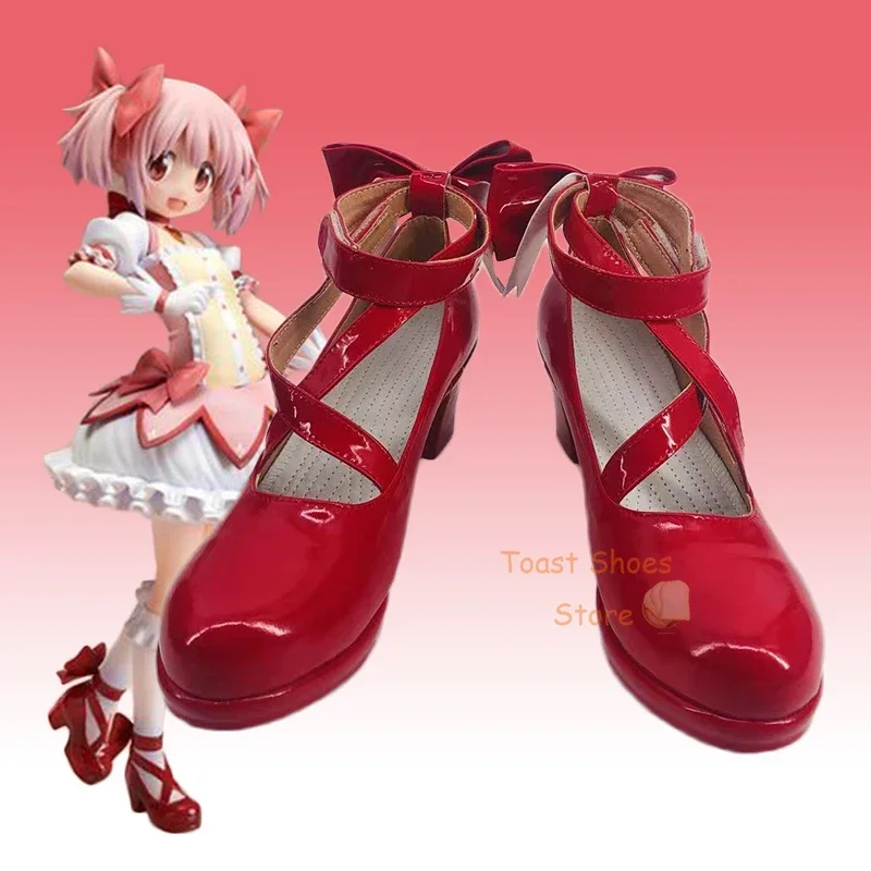 

Anime Puella Magi Madoka Magica Kaname Madoka Cosplay Shoes Comic Game for With Halloween Cosplay Costume Prop Sexy Style Shoes