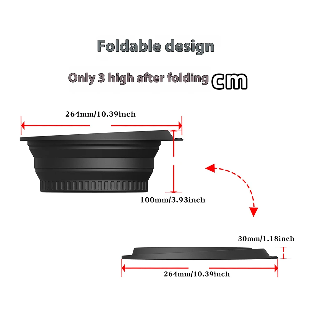 وعاء حمام الثلج قابل للطي للوجه، مغسلة غمس يغرق مع صينية ثلج، أداة العناية ببشرة الوجه بالضغط البارد للسفر المنزلي #6