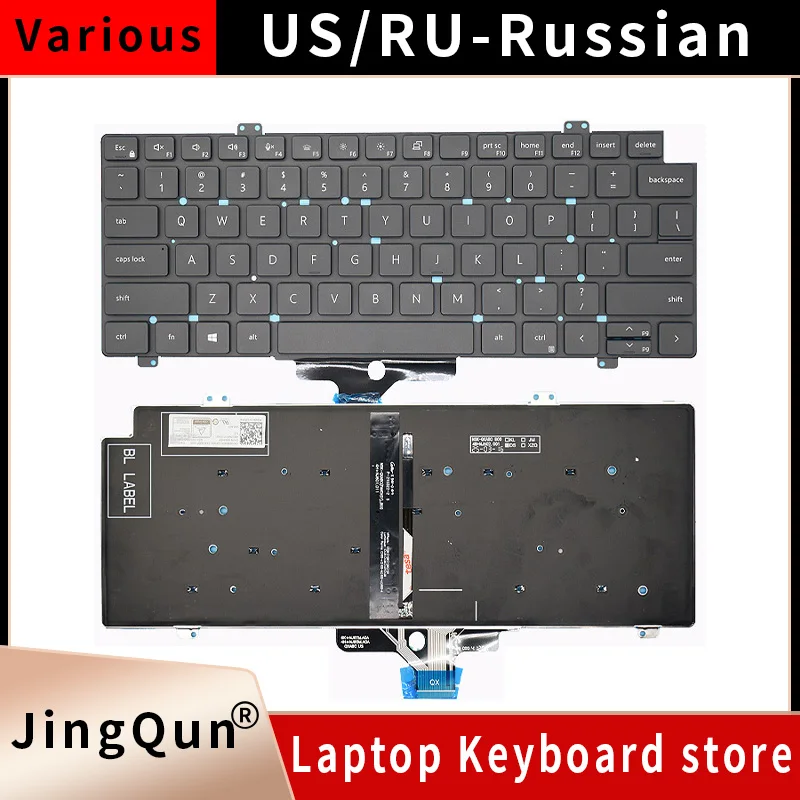 Replacement SP/US/Russian Laptop Keyboard For Dell Latitude 5420 5421 5430 P137G 7420 7520 P135G 0CW3R5 CW3R5 0HJ0JN HJ0JN