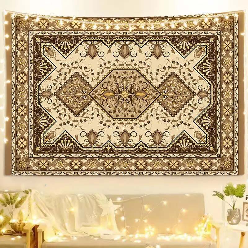 VIKAMA Bohemian Persian Tapestry, Vintage and Glamorous Artistic Wall Hanging, Wall Decoration for Bedrooms and Living Rooms