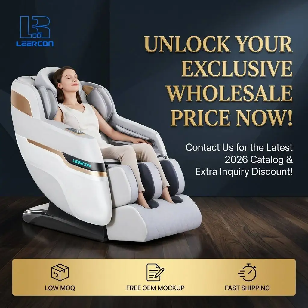 LEERCON China 4d 8d Luxury Full Body zero Gravity Foot Message bluetooth Massage Chair for the Elderly AI Shiatsu Quantum 5D