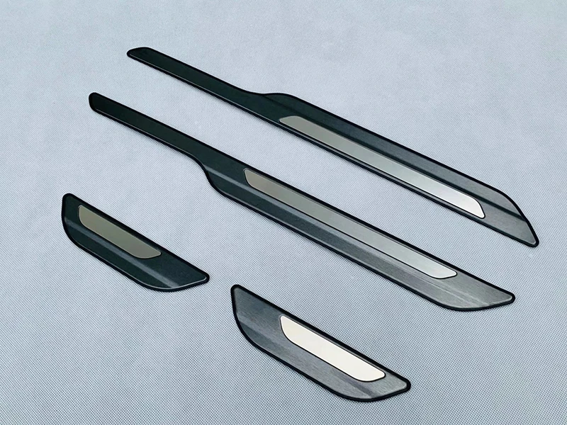 For Toyota Aqua XP210 2021 2022 Stainless Steel Ouside Door Sill Panel Scuff Plate Kick Step Trim Cover Protector