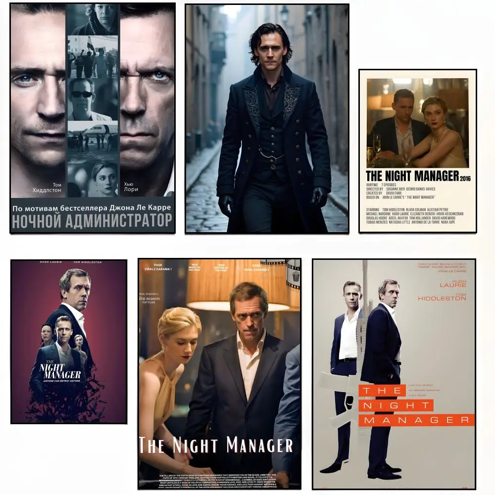 TVSeries Thriller T-The Night M-Manager Poster Sticky Poster Paper Sticker DIY Room Bar Cafe Wall Decor Gift
