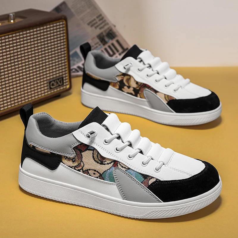 

Outdoor Fashion Running Shoe Casual Sneaker Thick Sole Anti Slip Sport Shoes Men Vulcanized Shoes 2026 Spring Zapatos Hombres