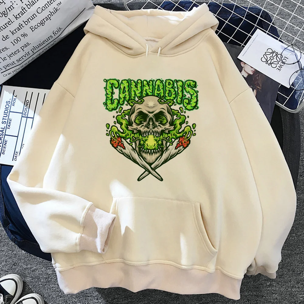 Weed hoodies women graphic Winter vintage Hooded Shirt clothing female aesthetic sweater