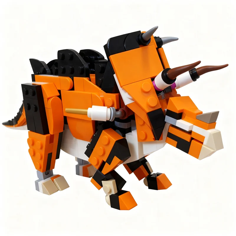 308pcs MOC Placopentacerus kentrus Creator 3-in-1 Model Toy Building Blocks Christmas Gift Architecture Education Craft Decor