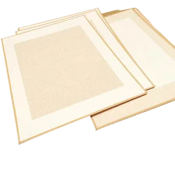 Xuan Paper Cards Ripe Rice Paper Brush Calligraphy Freehand Gou Pi Hemp Fiber Landscape Creation Paper A4 A5 Hard Cards Papier