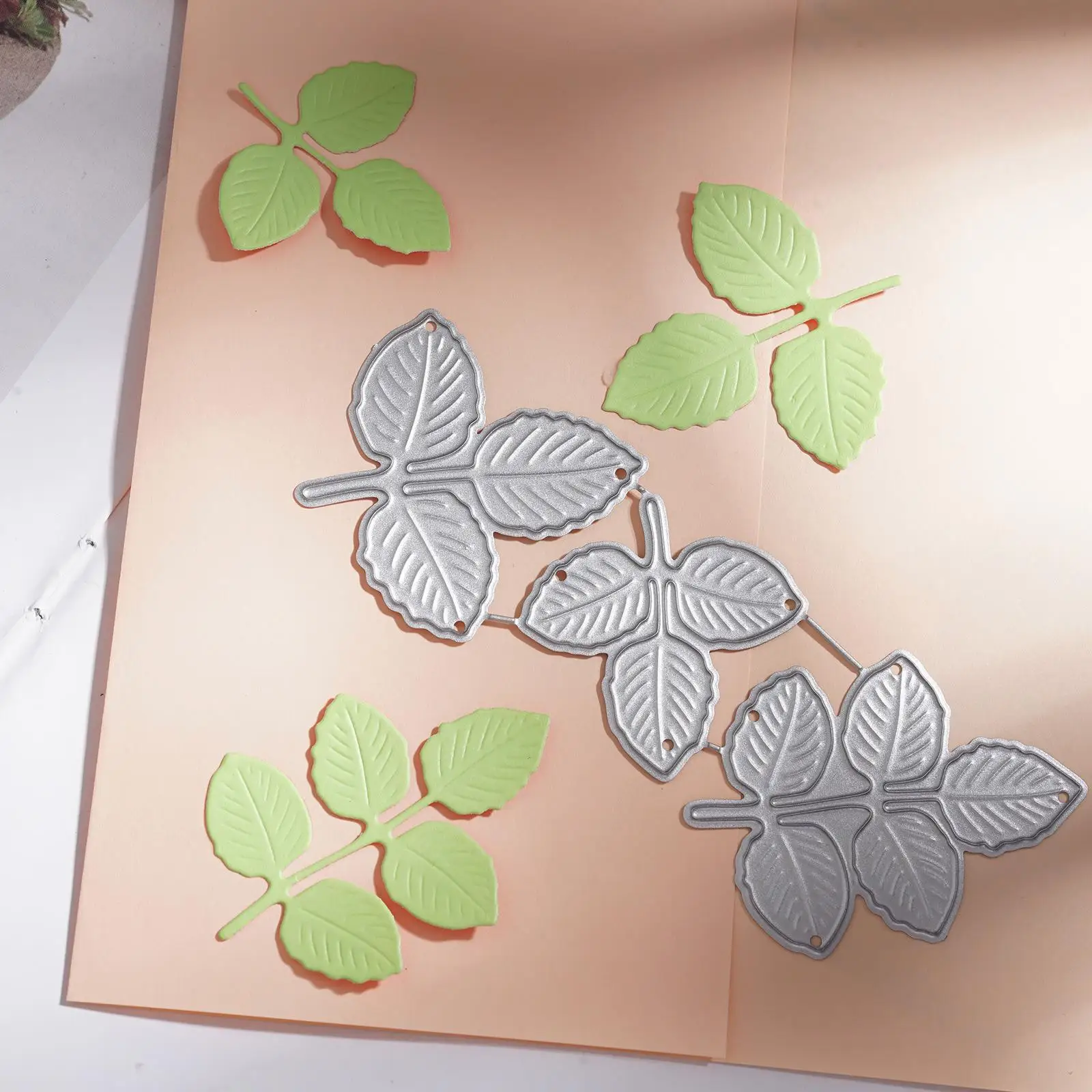 Diy Metal Cutting Dies Rose Leaves Cut biglietti di auguri Craft Knife Paper mold Scrapbook P6L5