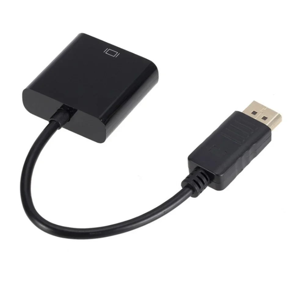 WvvMvv kompatybilny DisplayPort do HDMI kabel Adapter konwerter wideo żeński 1080P DP kompatybilny z wtyk męski do HDMI dla PC TV Laptop