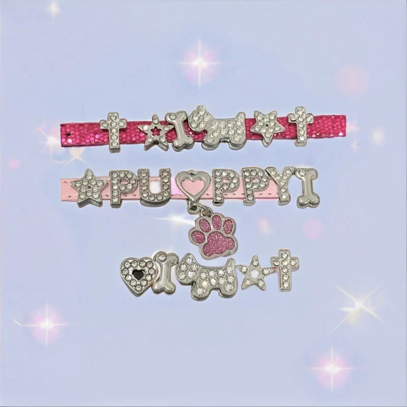 Star Y2K Choker Watch Heart Bracelet Cat Hot Girl Punk Style Subculture Ins Necklace Pink