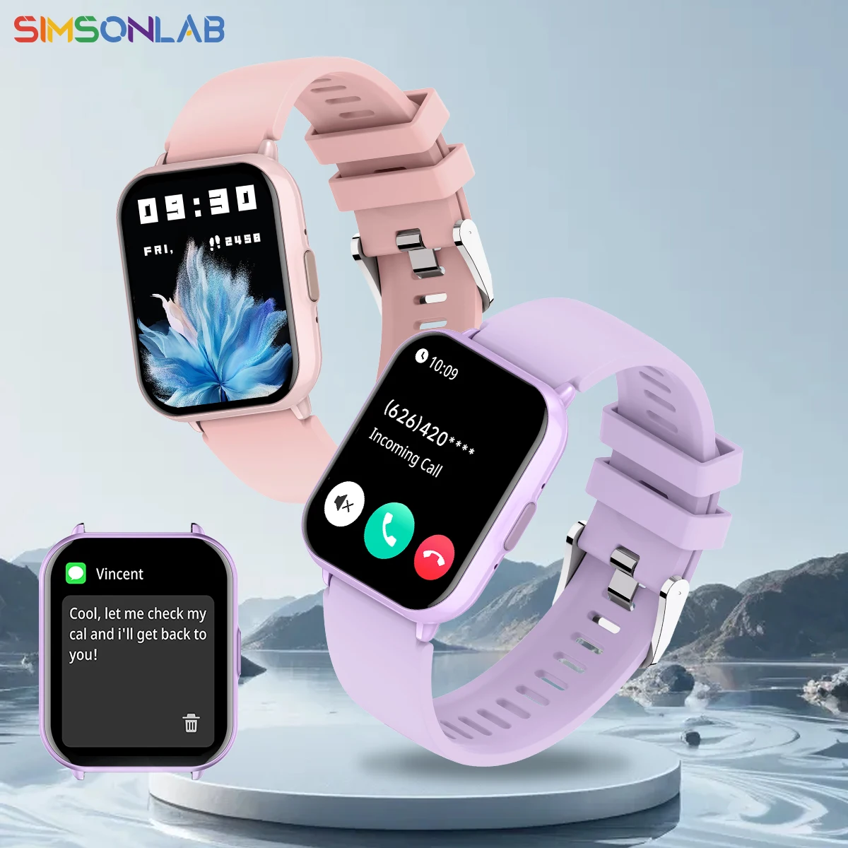 2025 New 1.83'' Voice Calling Smartwatch Men Women Health Monitoring 1ATM Wateproof Smart Notifications Voice Assistant