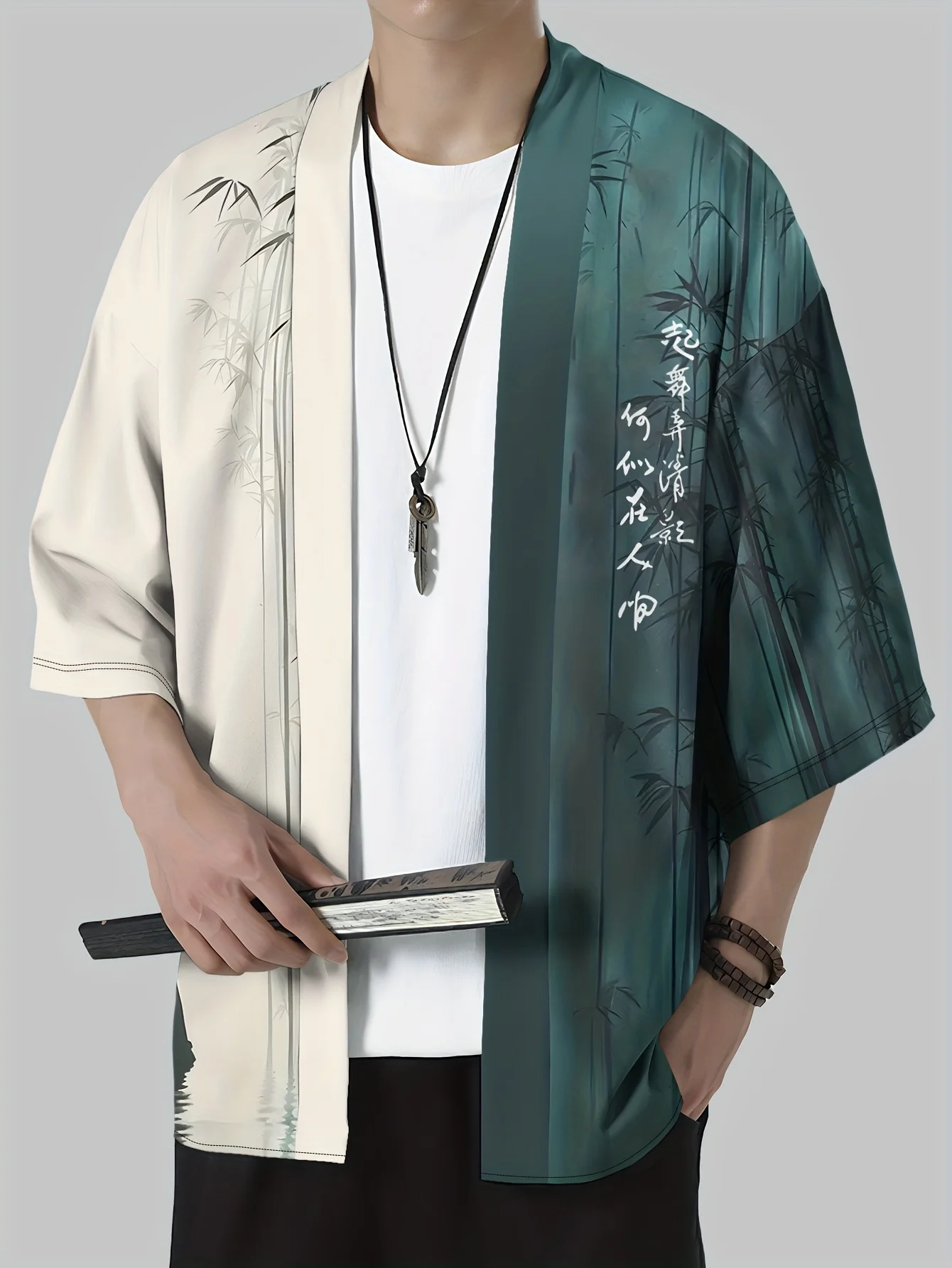 2026 Summer Men's Kimono 3D Printed Design Breathable Lightweight Casual Fashion Outdoor Street Men's Clothing