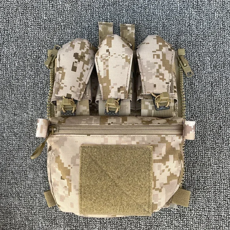 Tactical FCPC V5 Pouch Airsoft Assault Plate Carrier Zipper Bag Gear Vest Accessories Panel Magazine Pouch