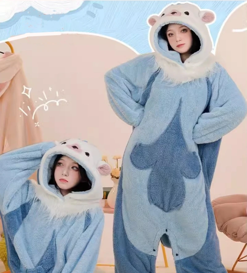 Fontaine Otter Pajamas Cosplay Costume Game Genshin Impact Sleepwear Neuvillette Cute Soft Fluffy Pajamas