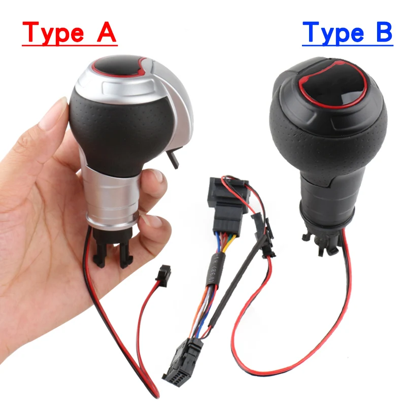 Lhd rhd for audi s6 c7 s7 a7 a6 RS6 RS7 A3 S3 RS3 Q3 LED light Metal cortex Original car replace Accessories Gear shift knob