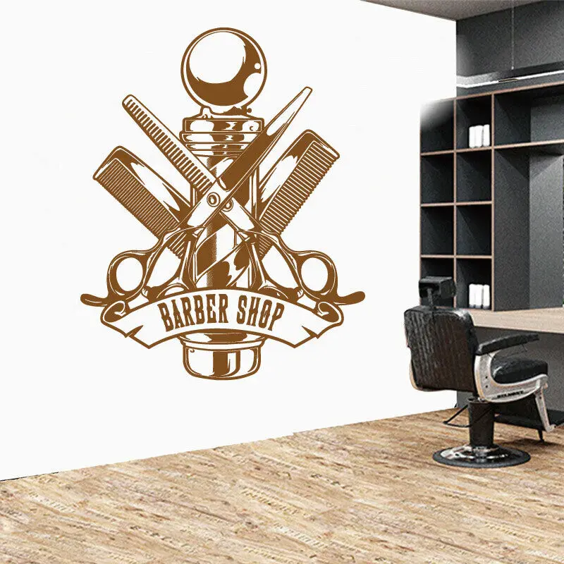 Stylist Hair Salon Vinyl Wall Decal Hairdresser Barber Shop Window Door Store Recruit Personalized Decorative Sticker Mural Gift