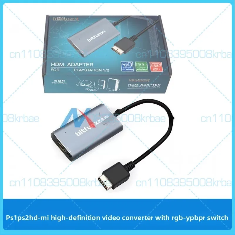 

For PS1 PS2 HDMI HD Video Converter With RGB YPbPr Switch Retro Game TV Display Adapter Replacement
