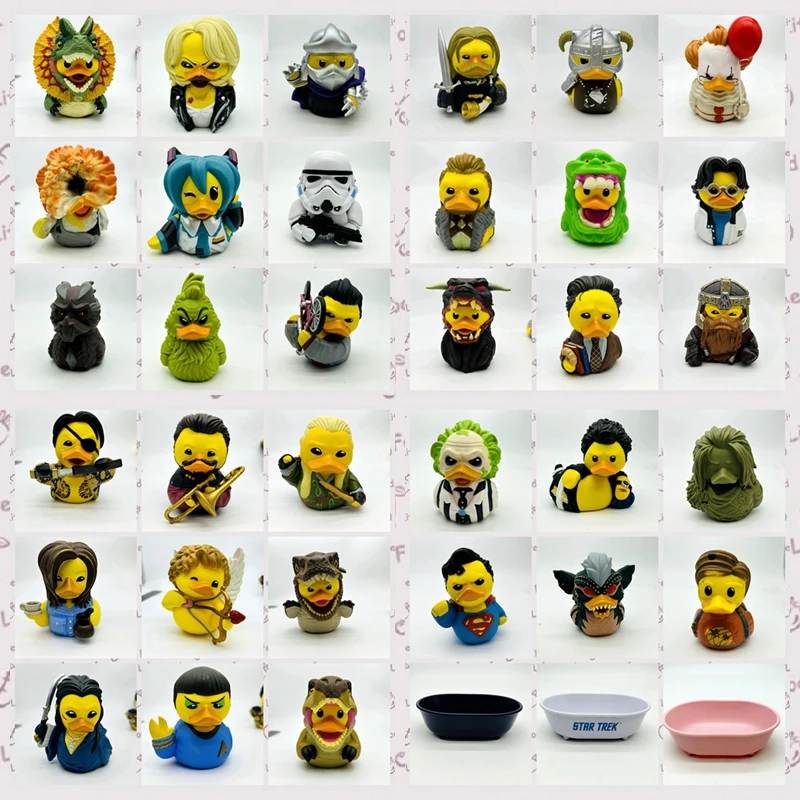 Figuras de acción de la serie Ghostbusters Rubber Duck, juguetes de modelos coleccionables de PVC con múltiples caracteres, lote a granel para coleccionistas de adultos