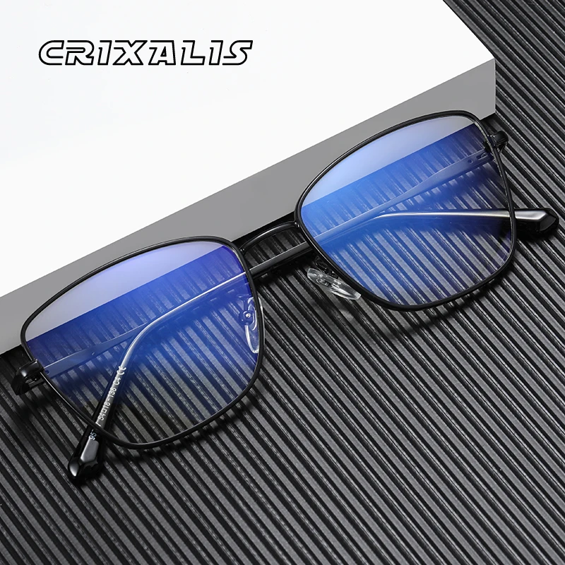 

2025 Cat Eye Anti Blue Light Glasses Women Fashion Metal Reading Eyeglass Frame Ladies Anti-glare Computer Eyewear Female UV400