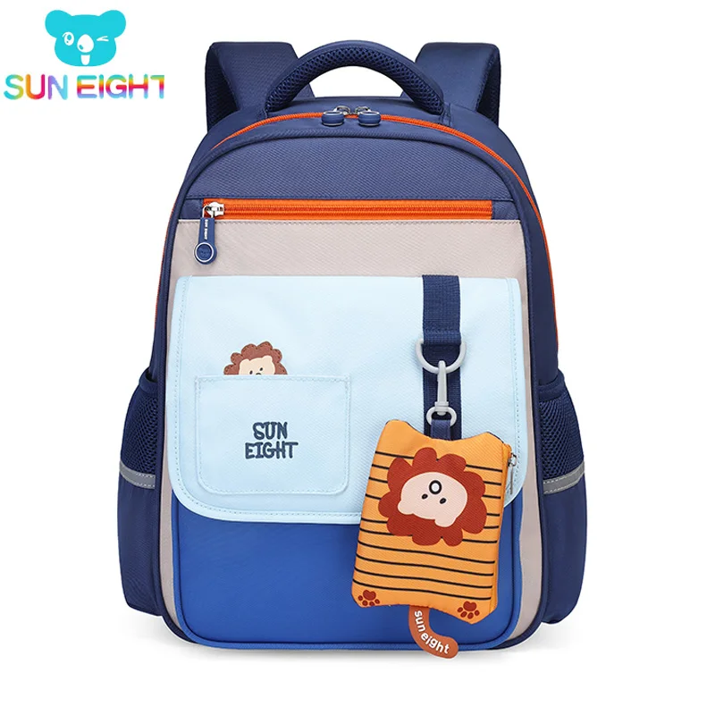 SUN EIGHT First Class Primary School Bags Cartoon Girl/boy Shoulder Bag Backpack Nylon