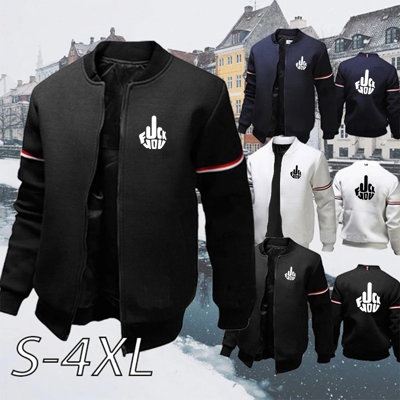 

Men's Hot Selling Trend Casual Zipper Sweatshirt Moving Zipper Jacket S-4XL