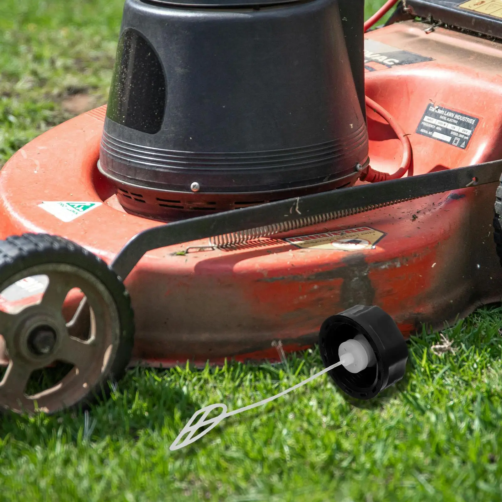 5-teilige Gaspumpenabdeckung, Rasenmäherkappe, Ersatztank für Rasenmäher mit Kunststoffkappen