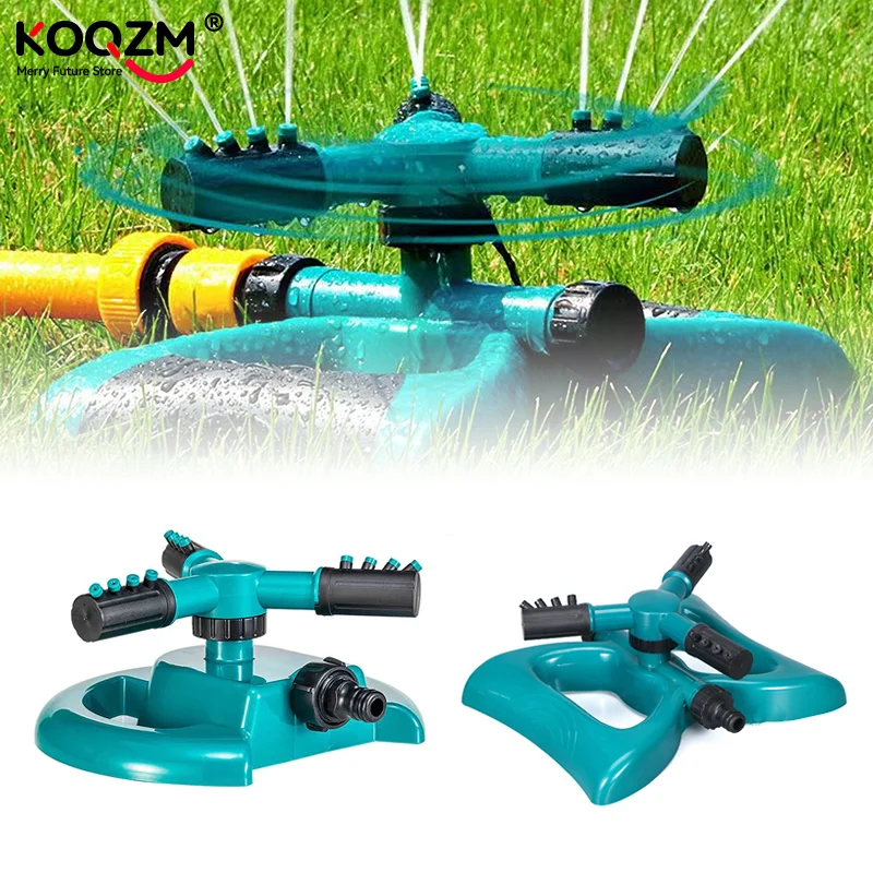 

360-градусная автоматическая вращающаяся спринклерная насадка для распыления воды, садовый газон, автоматический спринклер для полива сада, принадлежности для орошения