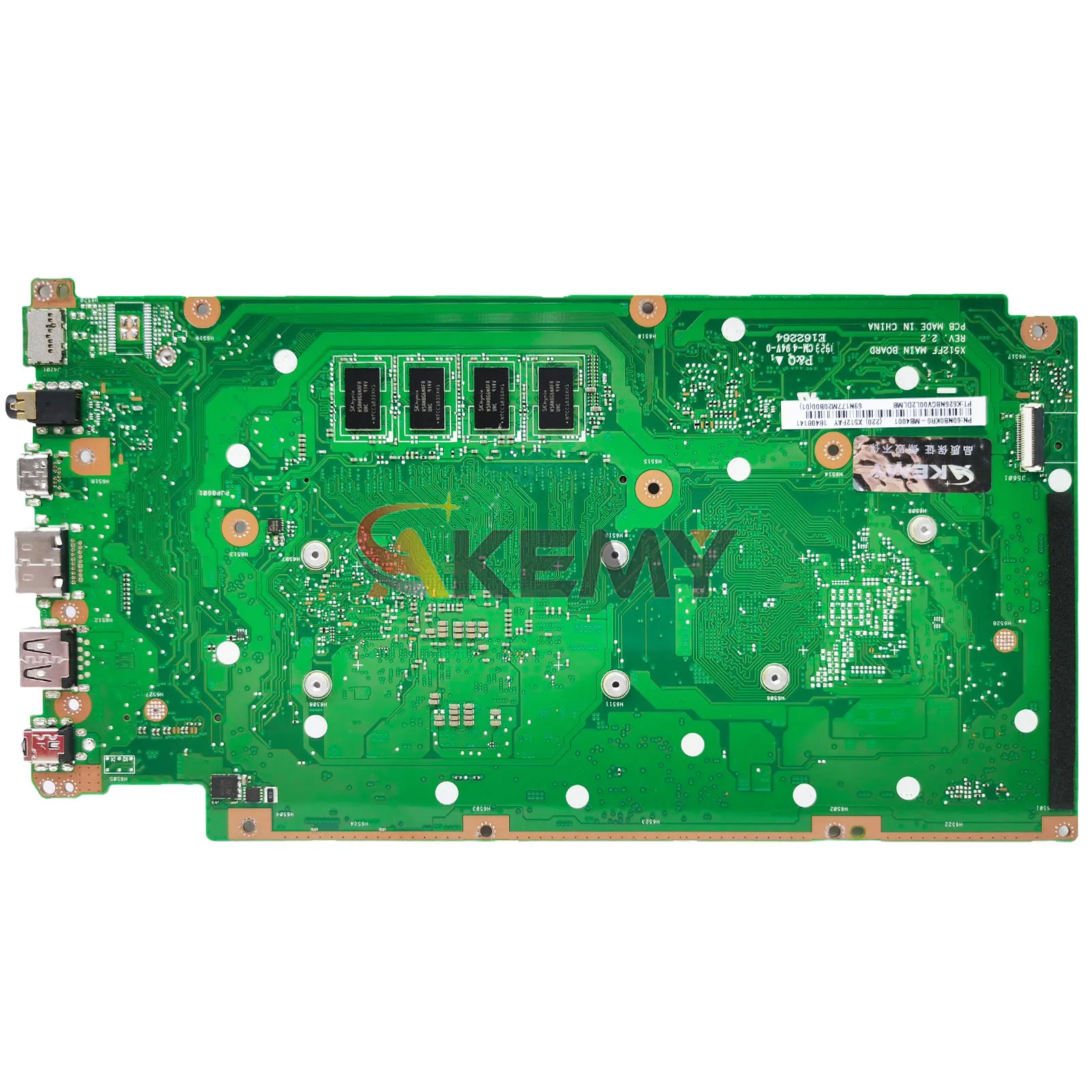 X512FA اللوحة الأم للكمبيوتر المحمول ASUS X512FJ X512FF S512F X512FL A512F X512FB K512F V512F X512FJG X512F اللوحة الرئيسية مع وحدة المعالجة المركزية I3 I5 I7