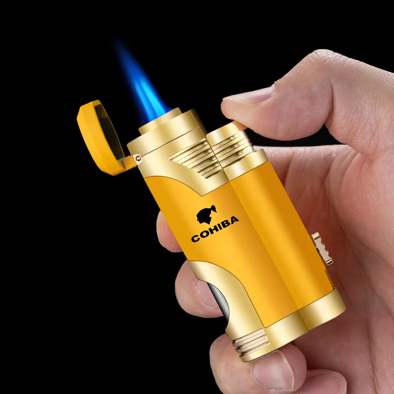 Multifunctional Portable Direct Punch with Cigar Diamond Powerful Firepower Outdoor Portable Igniter
