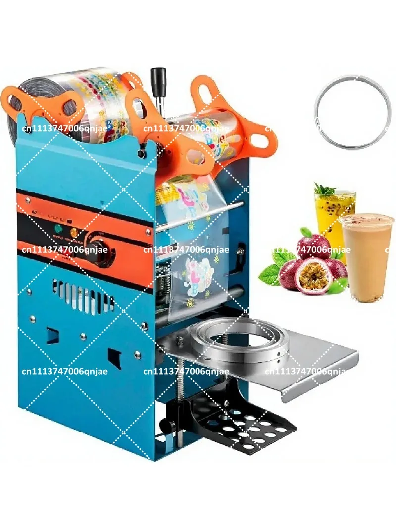 Manual Cup Sealer Machine 300-500 Cup/h with Heating Technology for 90/95mm Boba Tea Cups