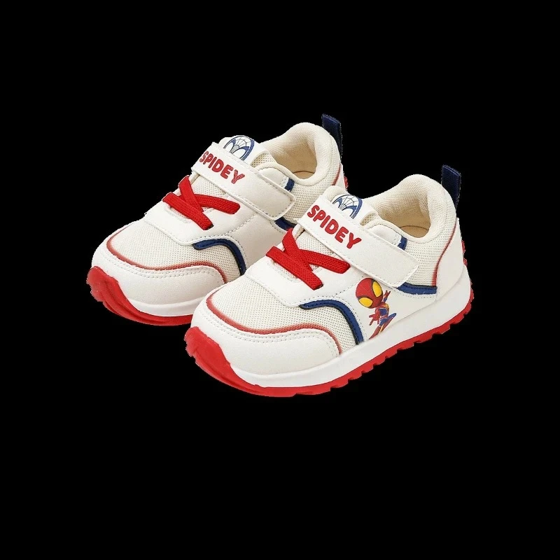 

Детская обувь Disney 2025 года, дышащие кроссовки на мягкой подошве с изображением Человека-паука для мальчиков 1-3 лет, функциональный дизайн