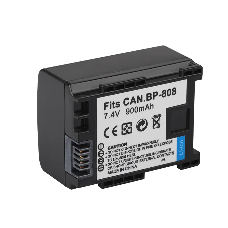 7.4V 900mAh BP-808 Battery for Canon LEGRIA FS10 FS11 FS21 FS22 FS36 FS37 FS46 FS100 FS200 FS306 FS406 Camera
