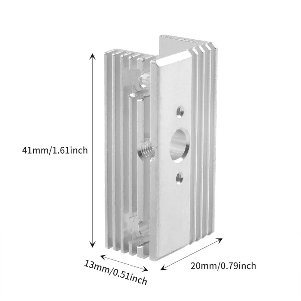 3D Printer Aluminium Extruder Heatsink 41x20x13mm Extruder Radiator for Sprite Extruder 3D Printer Accessories