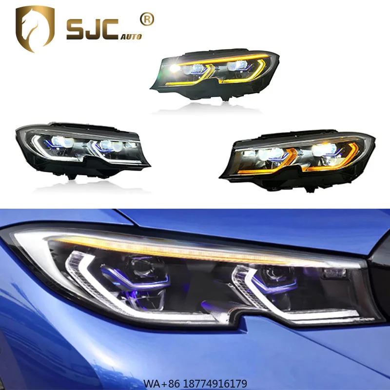 

Auto Headlight for 3 Series G20 2019-2022 Yellow White Amber Tri DRL Full LED Style Headlight
