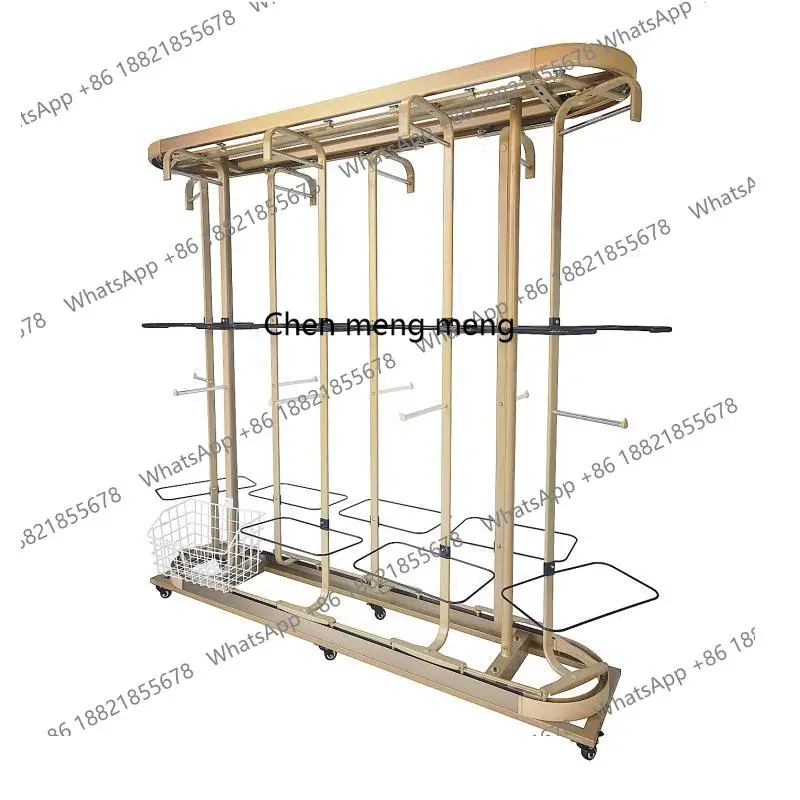 Independent floor 360-degree multi-functional rotating hanger Cloakroom Storage Metal clothes rack