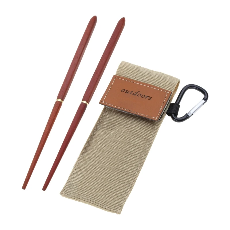 1 Pair Folding Chopsticks Portable Chopsticks Camping Flatware Chopsticks Travel Cutlery Outdoor Supplies R66E view 4