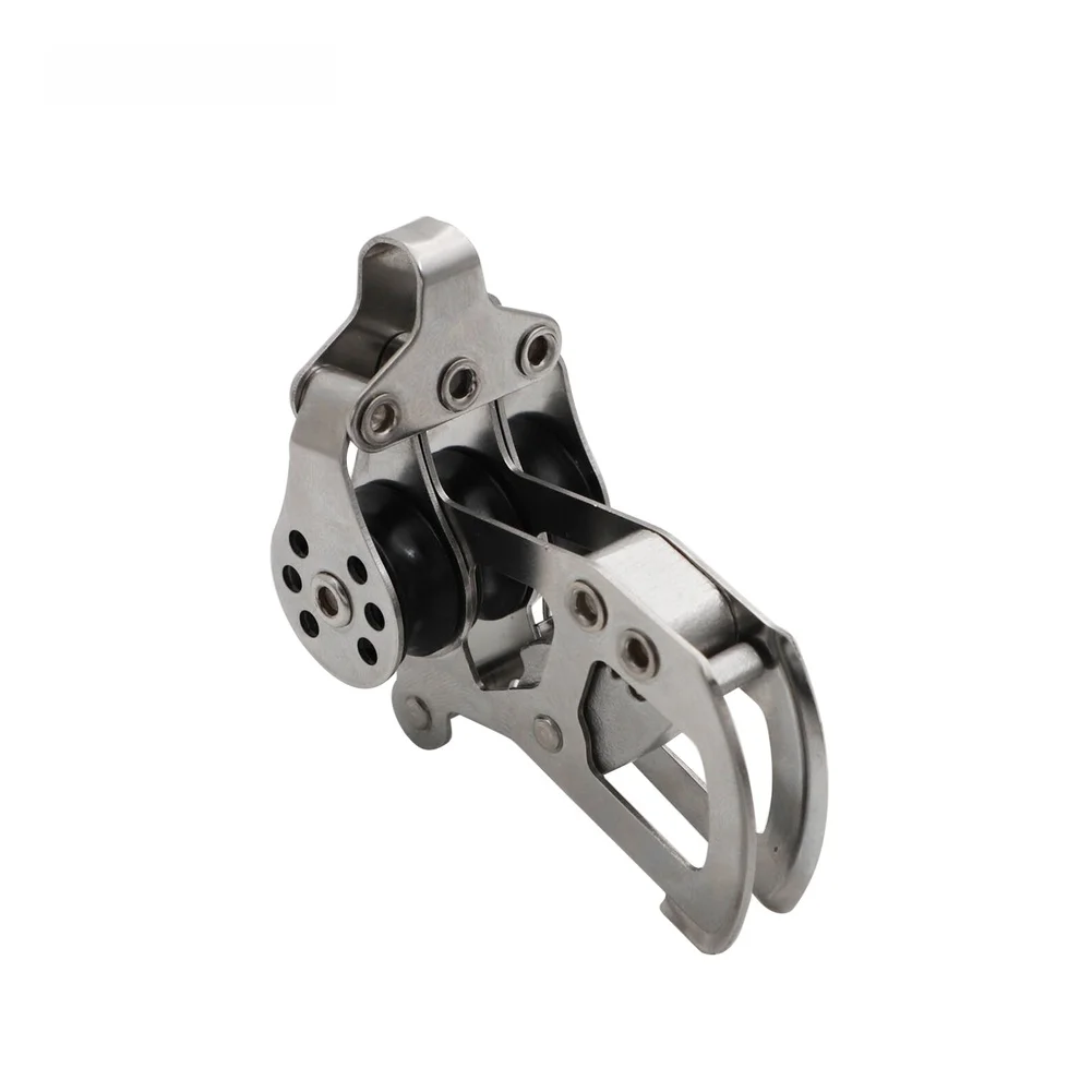 /Stainless /Steel /Nylon Locking Pulley 22mm For Sailboat Rigging Canopy Rope Surfing Water Sports Kayaking Accessories