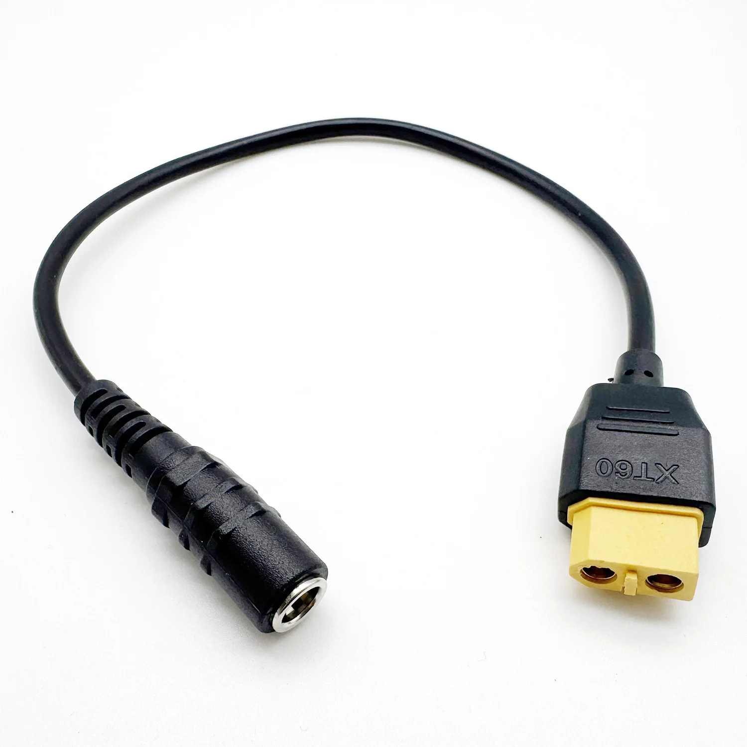 DC 5.5mm X 2.1mm 2.5mm to XT60 Charging Bullet Connector Female Adapter Cable for TS100 Soldering Iron FPV Monitor Power Drone
