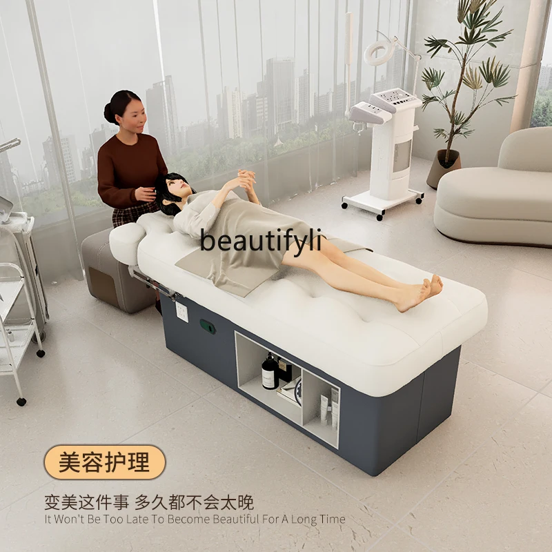 Lifting Electric Beauty Bed Beauty Salon Special Latex Medical Massage Physiotherapy Face Washing Bar Eyelash Bed