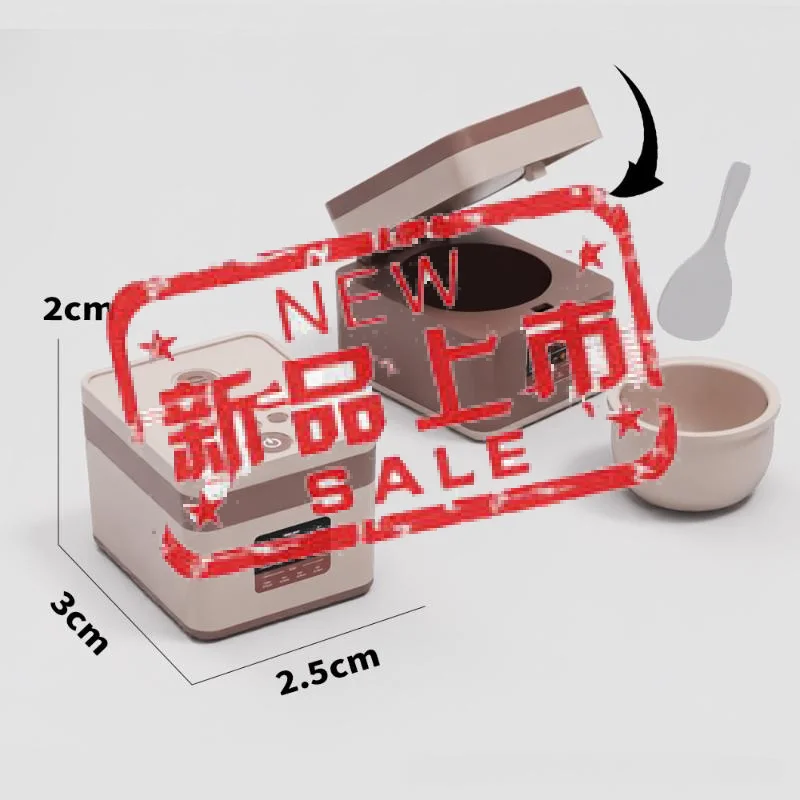 "1pc new Realistic Microwave Oven Rice Cooker Egg Boiler Play House Toy 1:12 Dollhouse Kitchen Home Appliances Furniture