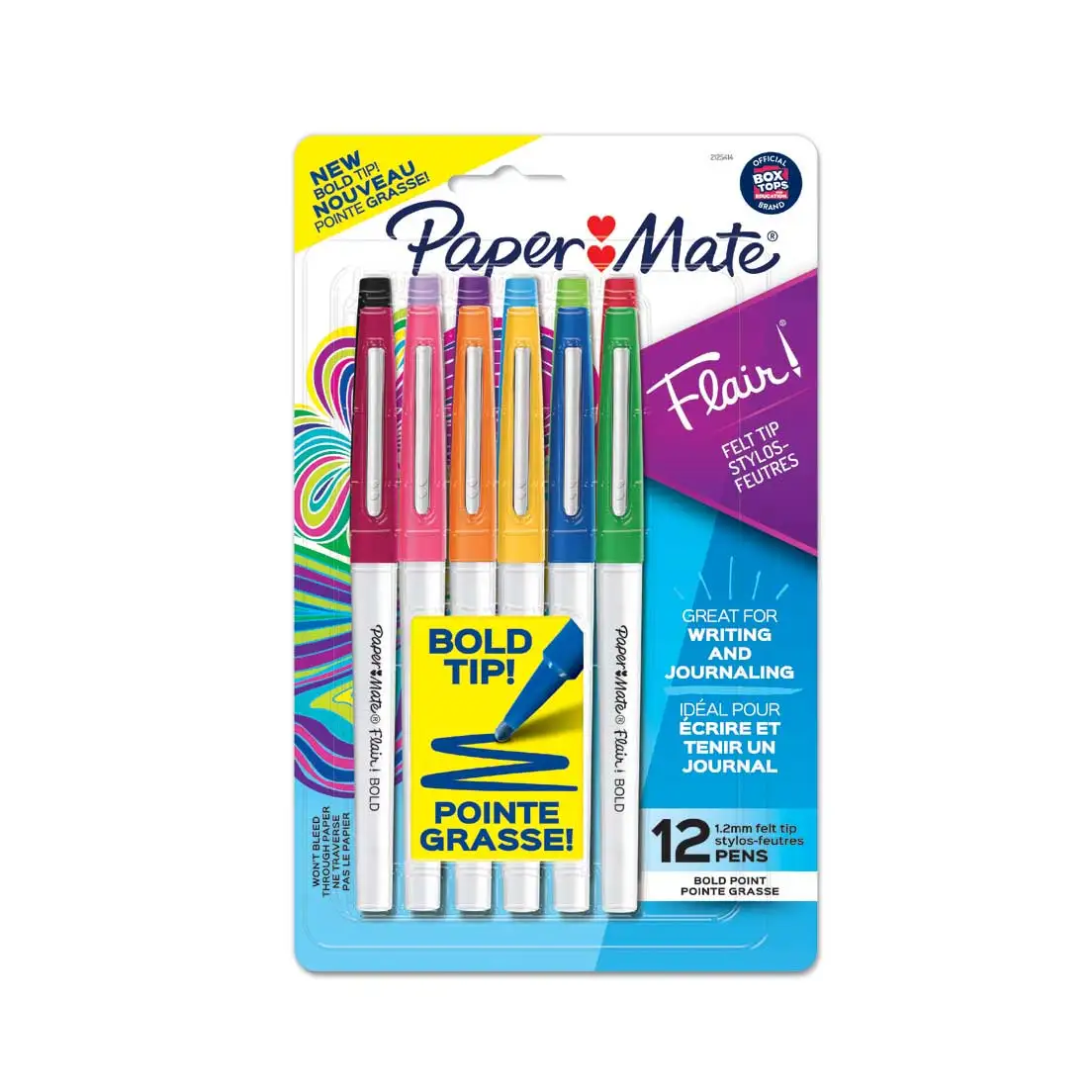 1.2mm 12 Colors Paper Mate Flair Bold Hydrographic Pen