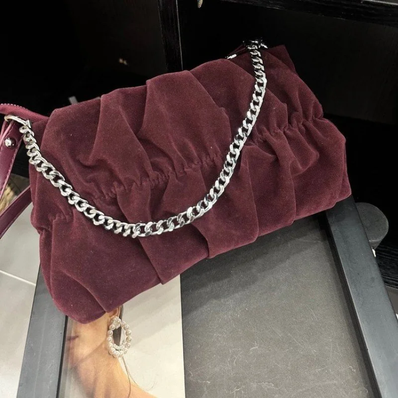 

Chic Mini Bag With Pearl Strap Women Designer Elegant Evening Crossbody Featuring A Strand Of Faux Pearls