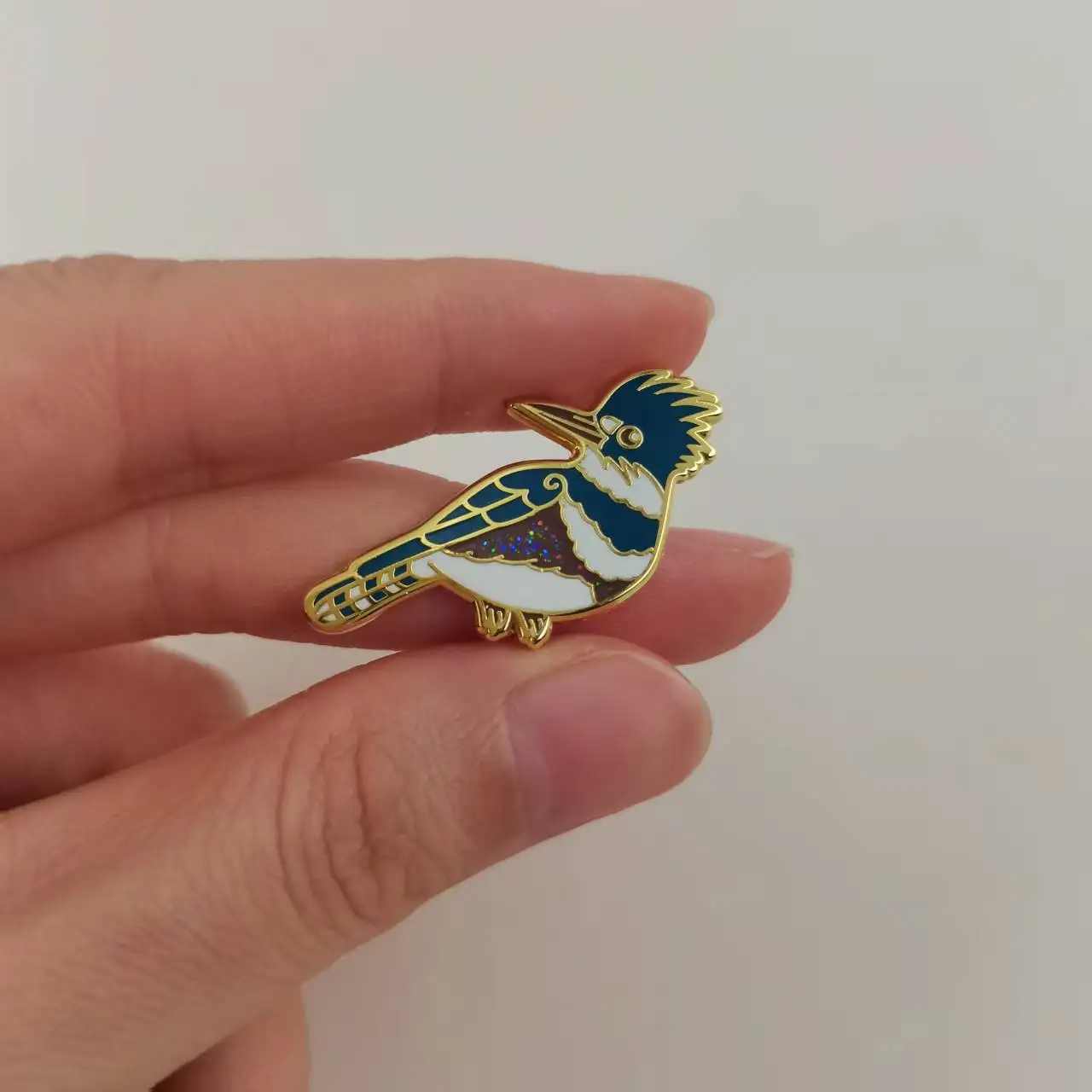 Cute Little Chubby Bird Badge Cartoon Animal Brooch Natural Wild Jewelry Backpack Decoration Accessories view 2