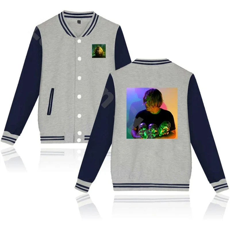 Ty Segall three bells tour 2024 jacket casual baseball uniform hip hop clothes Harajuku long sleeve unisex baseball jackets