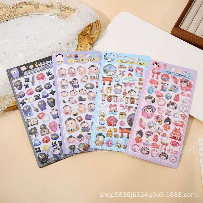 pegatinas-3d-de-estilo-japones-joyeria-con-cristales-en-relieve-sumo-ninja-kimono-para-decoracion-de-albumes-de-recortes-y-diarios-diy