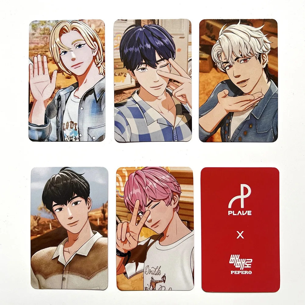 KPOP PLAVE Photo Card NOAH YEJUN BAMBY Advertising Endorsement Random Card EUNHO HAMIN Fans Collection Gift Surround image 2