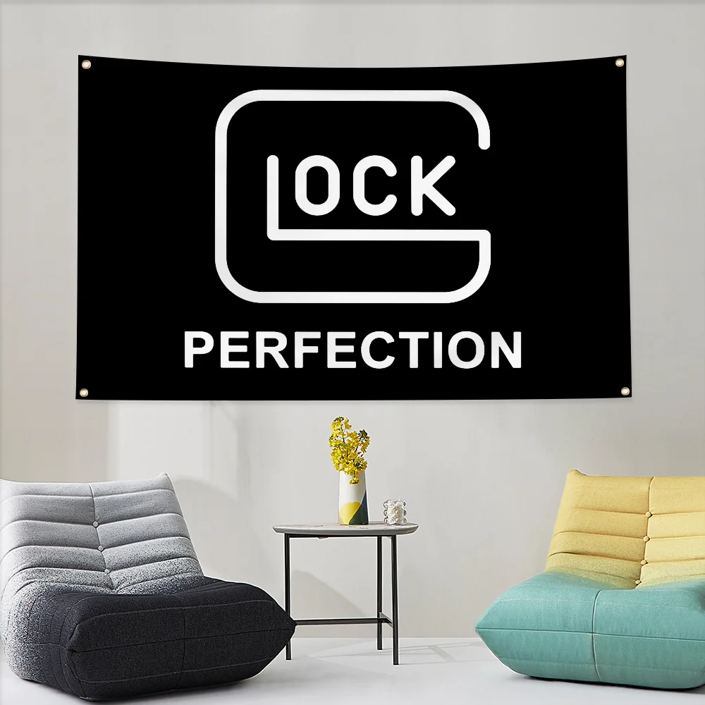 Glock Flag to Hang Decor Tapestry Flag Home Decoration Outdoor Flags for Bedrooms Personalized Items Garden Fall Banners 